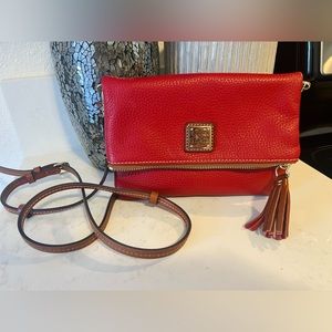 Dooney & Bourke Handbag, Pebble Grain Foldover Zip Crossbody